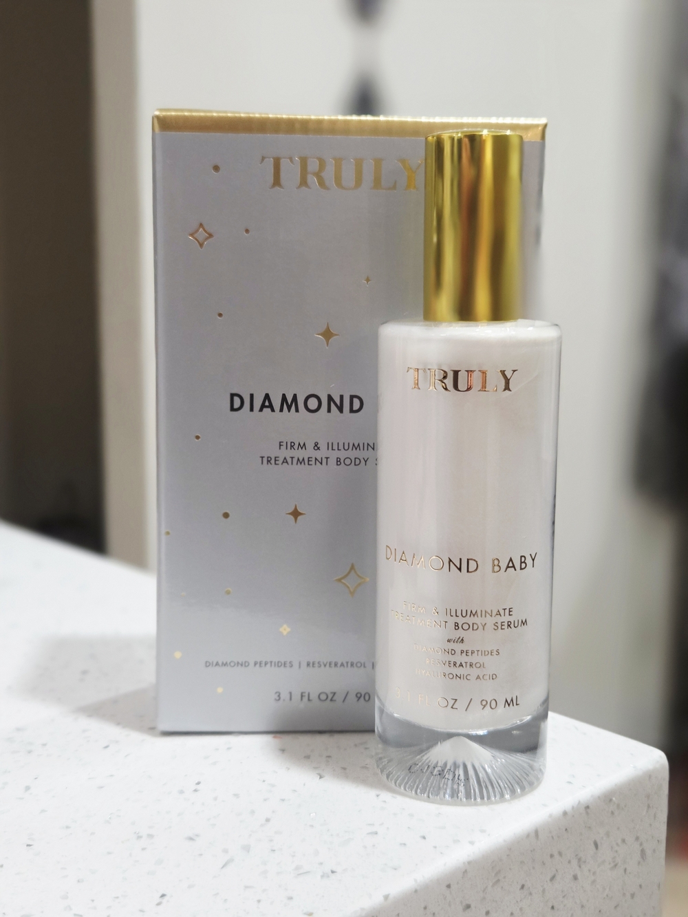 Truly Diamond Baby Firm & Illuminate Body Serum - White & Gold